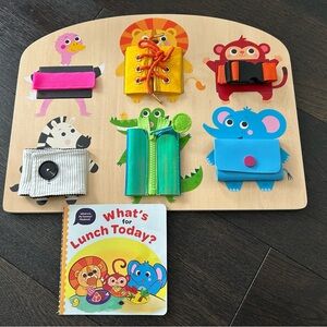 ✨3/$30✨ Battat Education What’s in My Tummy Puzzle & Playbook